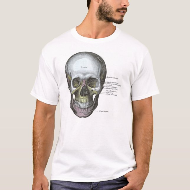 Skallen med specificerar tee shirt (Framsida)