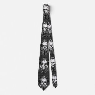 Skallen med steg, Horns, kor, vingarillustration Slips
