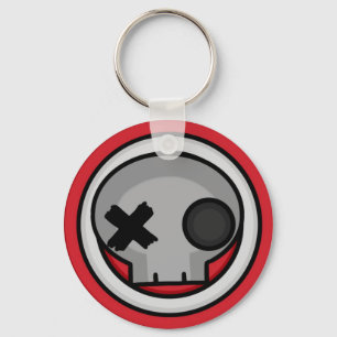 Skallen uppsätta som mål Keychain Nyckelring