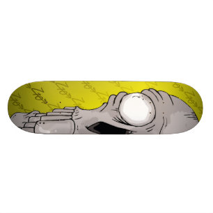 Skallen Z10 stiger ombord gult Skateboard Bräda 19,5 Cm