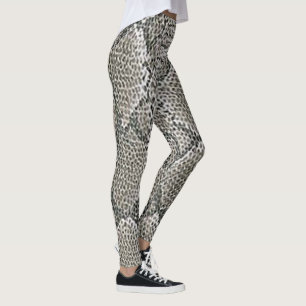 Skallerormen flår mönsterdamasker leggings