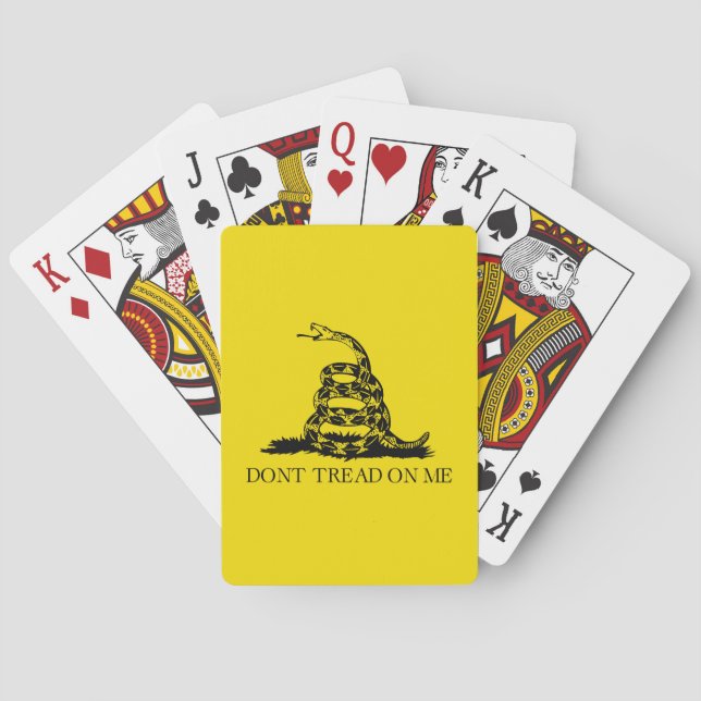 Skallerorms Gadsdenflagga: Kamp, Motstånd Casinokort (Baksidan)