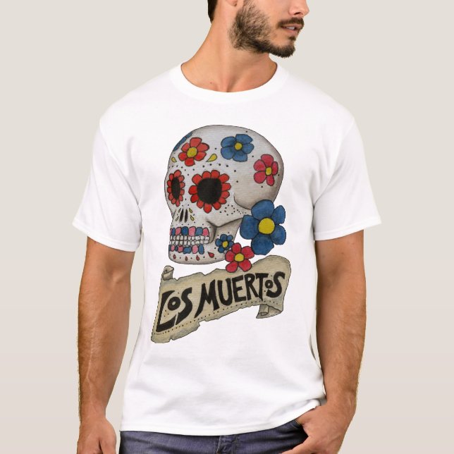 Skalleskjorta för Los Muertos T-shirt (Framsida)