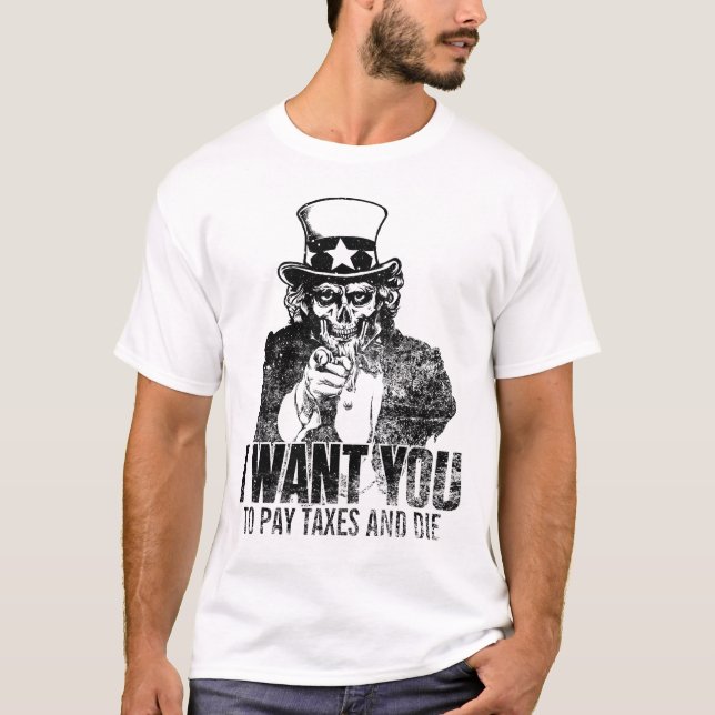 Skalleskjorta för Uncle Sam Tröja (Framsida)
