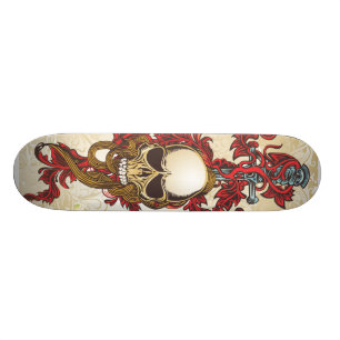 SkallesvärdSkateboard Mini Skateboard Bräda 18,7 Cm