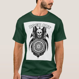 Skallgax och spjut t shirt