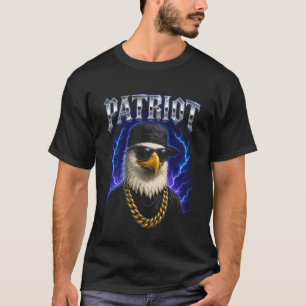 Skallig Örn Patriot Gangster - Roligt Konstig Task T Shirt