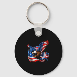 Skallig örn patriotisk usa flagga frihet nyckelring