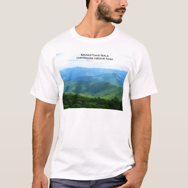 Skalliga Brasstown - Chattahoochee nationalskog Tee (Framsida)