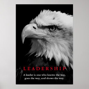 Skalligt amerikanörnledarskap poster