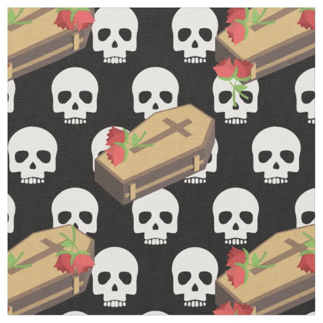 skallkista, emojis tyg (Närbild)