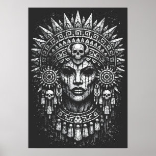 Skallkronad Prästinna — av BurnsInHell Poster