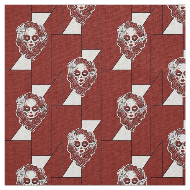 Skallsiren av gotsocker stil tyg (Prov)