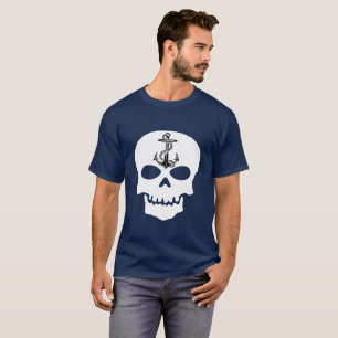 Skallskjortans fyr för ankarskjorta Nautisk skjort T Shirt