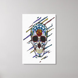 skallsocker canvastryck