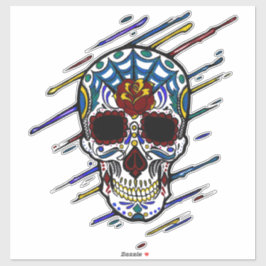 skallsocker klistermärken