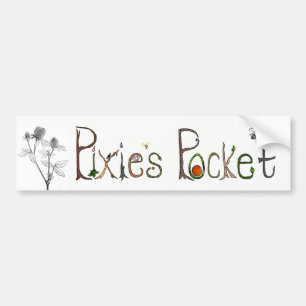 Skälmskt naturväxen fick- logotyp bildekal
