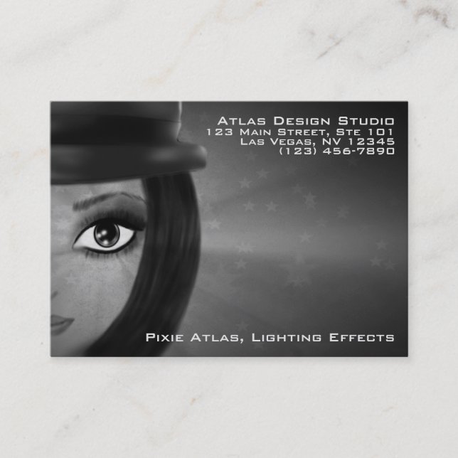 Skälmskt naturväxenvisitkort tidsbeställning kort (Framsida)