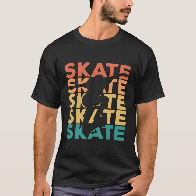 Skalning för Skater T Shirt (Framsida)