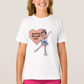 "Skalning genom livet" Ice Skater T-Shirt