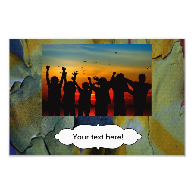 Skalning målar fototryck (Framsidan)