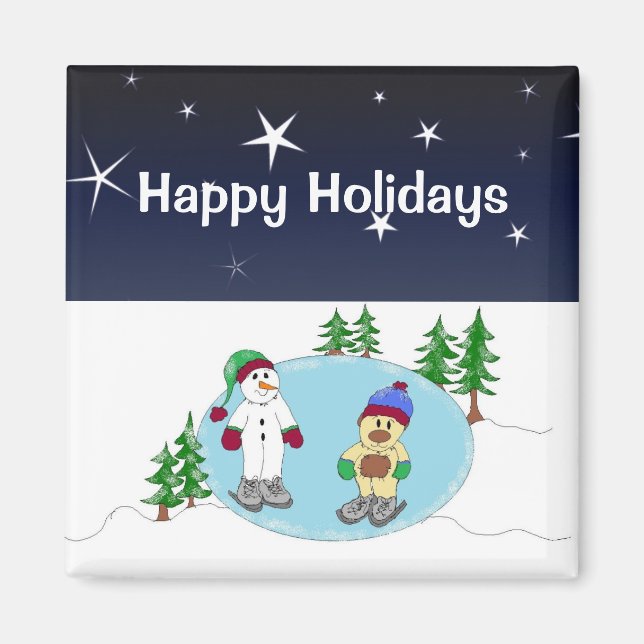 Skalning på en stjärnnatt magnet (Framsidan)