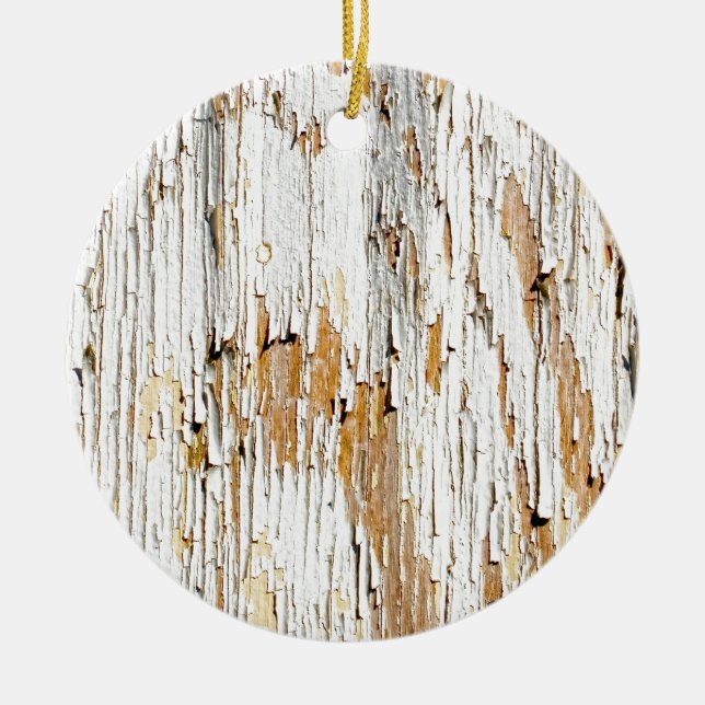 Skalning Vit färg, Abstrakt Julgransprydnad Keramik (Framsidan)