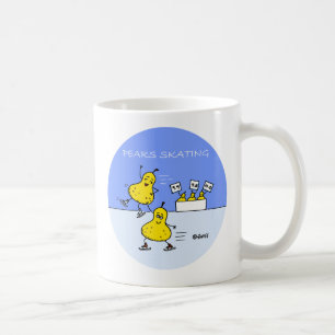 Skalningspar i Figur Tecknad Pears on Ice Kaffemugg