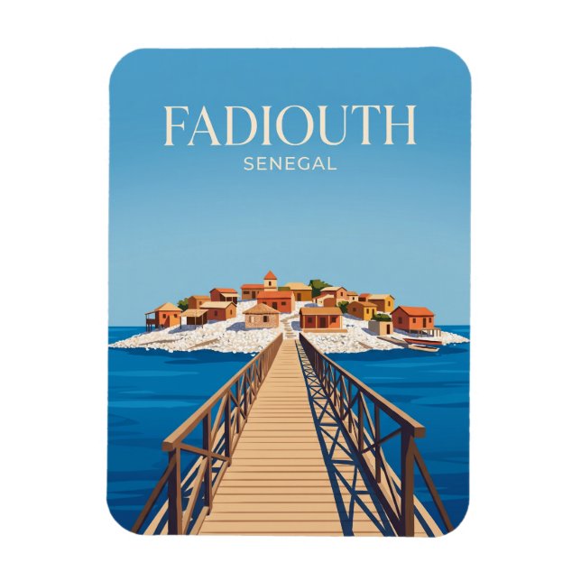 Skalö (Fadiouth) Senegal Magnet (Vertikal)