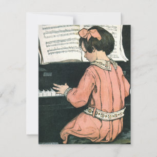 Skalor av Jessie Willcox Smith, Pianomusikflicka
