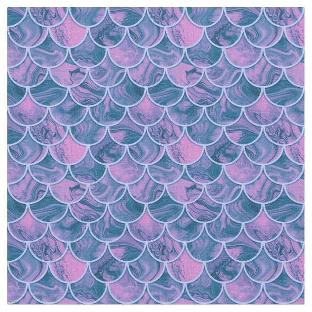 Skalor av Teal ro Tyg (Närbild)