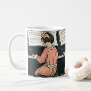 Skalor efter Jessie Willcox Smith, Piano Music Gir Kaffemugg