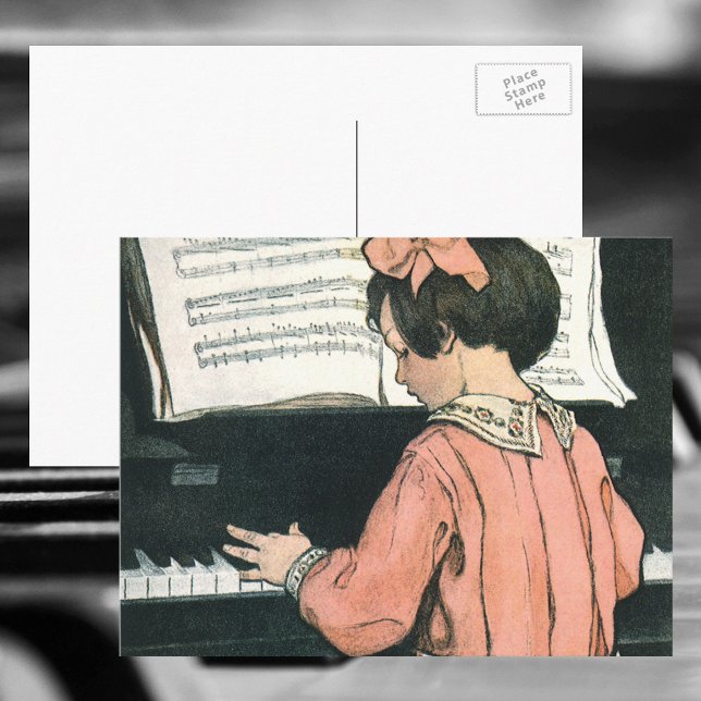 Skalor efter Jessie Willcox Smith, Piano Music Gir Vykort (Skapare uppladdad)