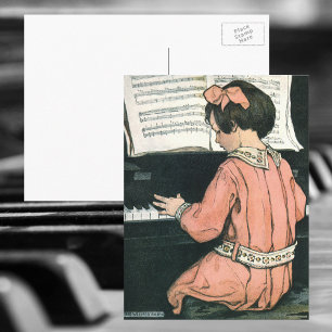 Skalor efter Jessie Willcox Smith, Piano Music Gir Vykort