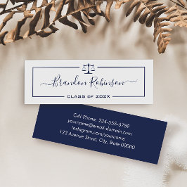 Skalor för den juridiska skolan Student Mini Visitkort