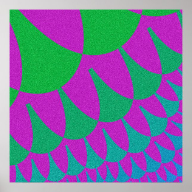 Skalor för grönt poster (Framsidan)