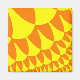 Skalor för gult och Orange Magnet