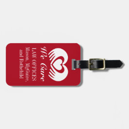 Skalor för justitiemord med text vid omvänd text bagagebricka