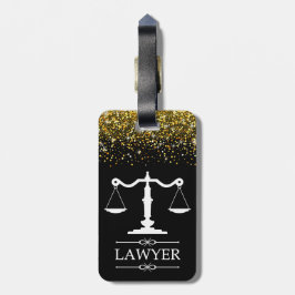 Skalor för justitiemord med text vid omvänd text bagagebricka