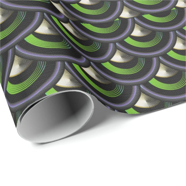 Skalor för peacock Inspired Sjöjungfru Skalar för  Presentpapper (Rullad Hörn)