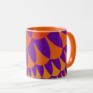 Skalor för röd och Orange Mugg