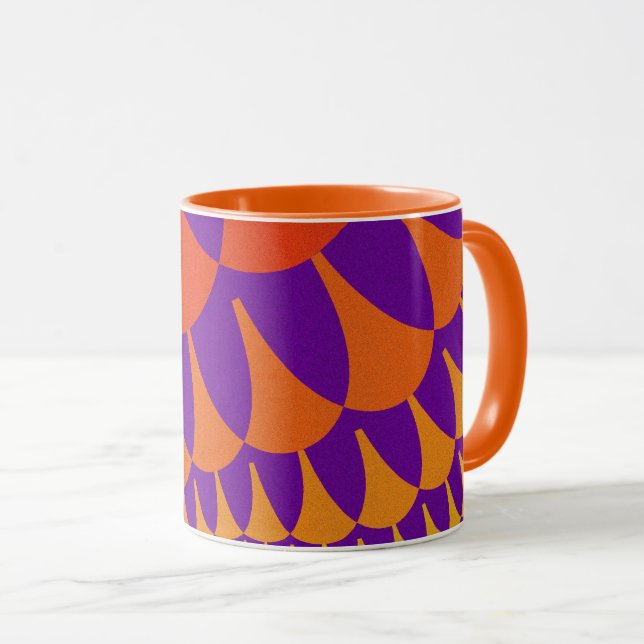 Skalor för röd och Orange Mugg (Framsida höger)