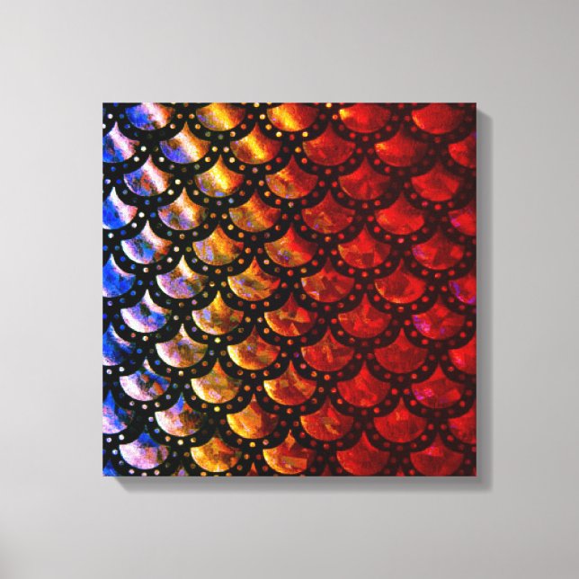 Skalor för Rustic Sjöjungfru Canvastryck (Framsida)