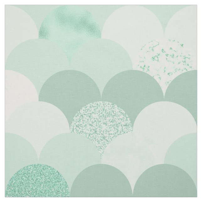 Skalor för sjöjungfru av Grönt Tyg (Provkarta)