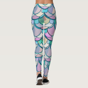Skalor för sjöjungfru leggings