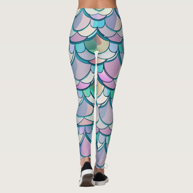 Skalor för sjöjungfru leggings (Baksida)