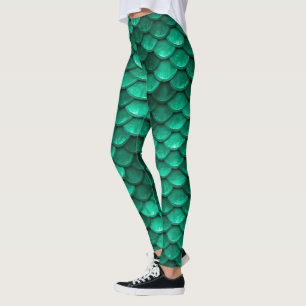 Skalor för stora Gröntars Sjöjungfru Leggings