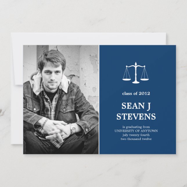 Skalor för Studenten-fotoinbjudan inom rättslagsti Inbjudningar (Framsida)