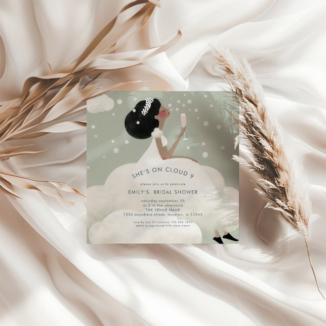 Skalor på molntäckets 9-Möhippas kvadrat Inbjudningar (Skapare uppladdad)