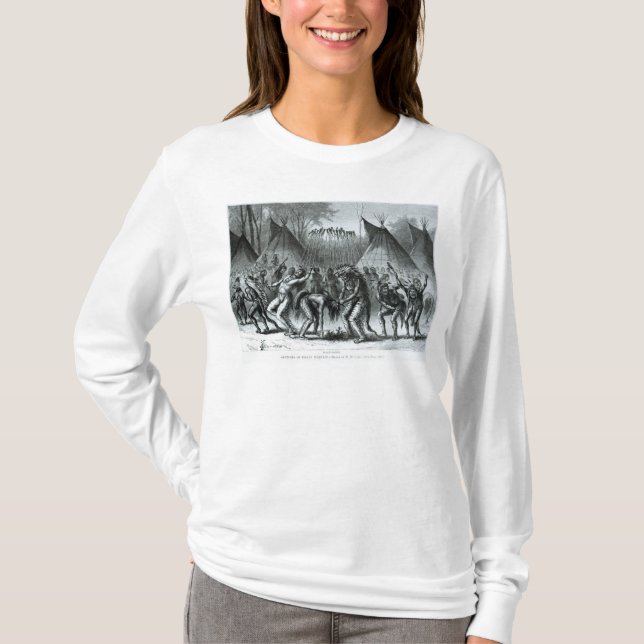 Skalpera dansen från 'skissar av indiska Warfare T Shirt (Framsida)